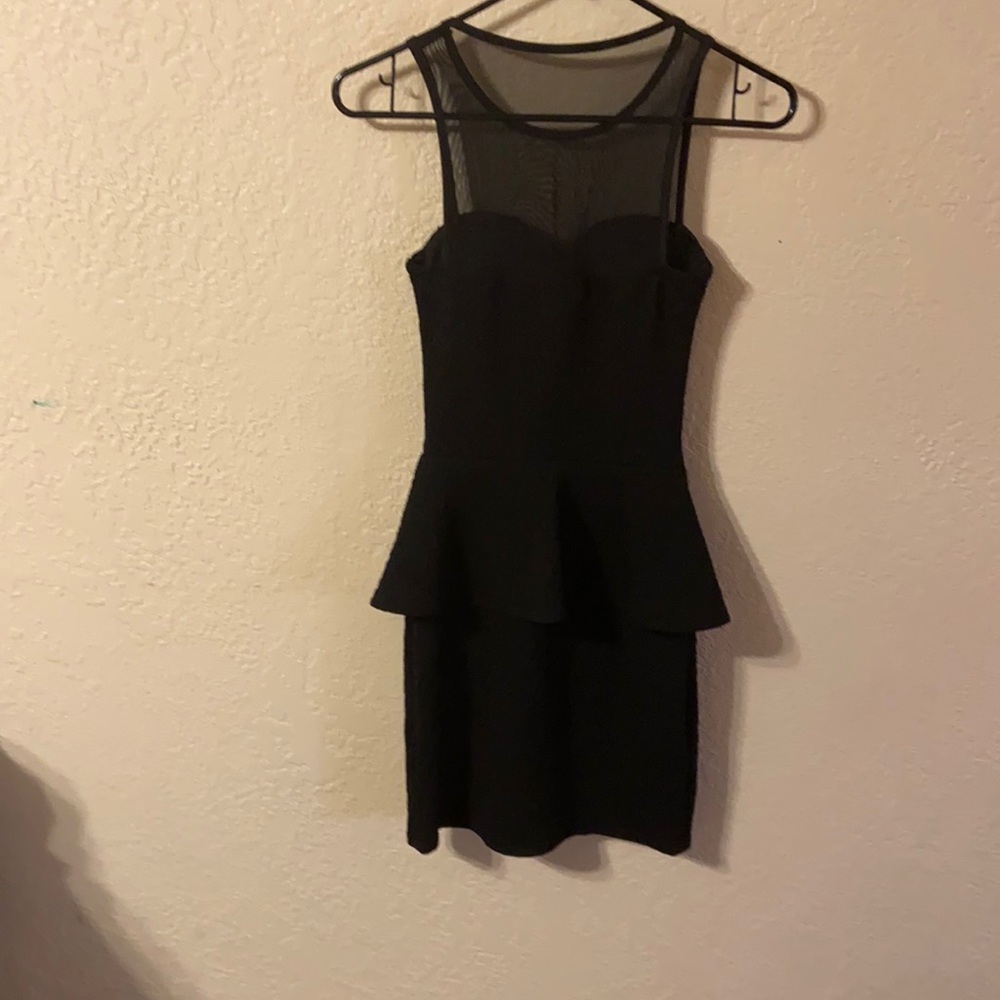 Woman’s black dress